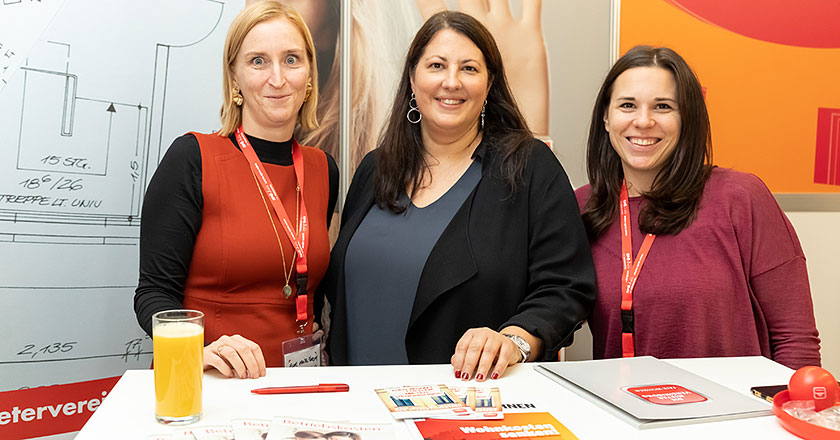 Elke Hanel-Torsch, Kathrin Gaal, Simona Böhm; Foto: MVÖ