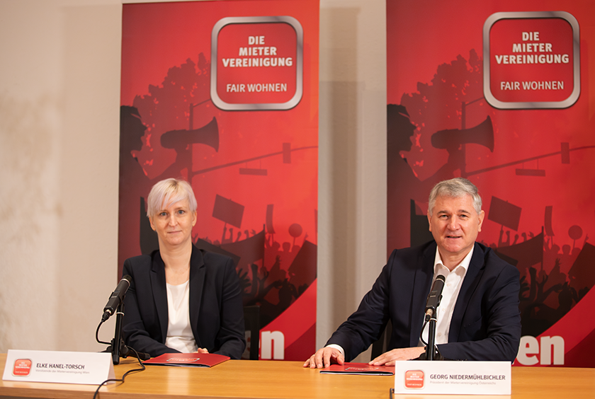 Pressekonferenz der Mietervereinigung