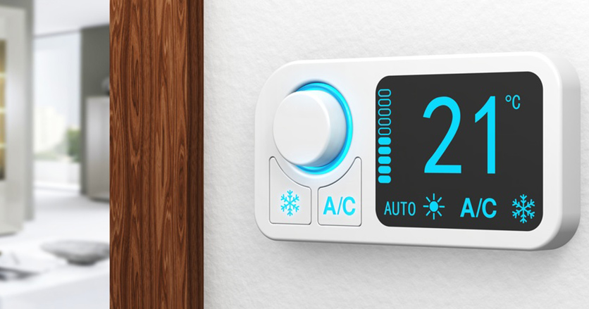 Klimaanlage in der Wohnung - Thermostat; Bild: fotolia.de