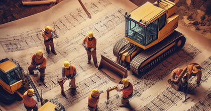 Bauarbeiten: Wieviel muss man als Mietpartei ertragen? (c) Adobe Firefly